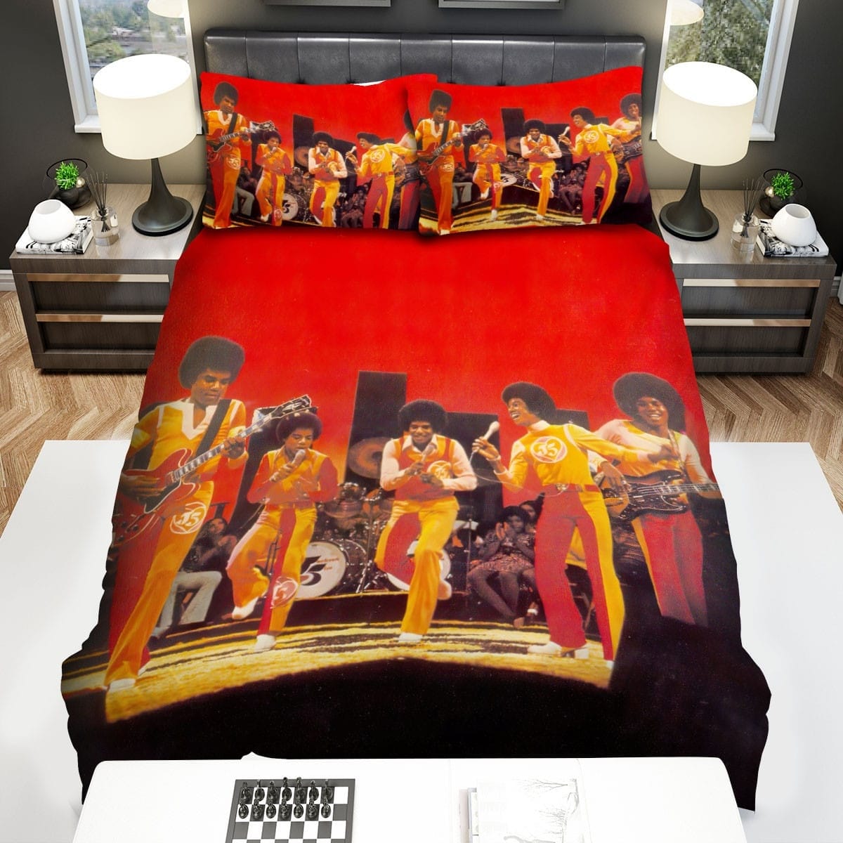 The Jackson 5 Live Bedding Sets Duvet Cover Flatsheet Pillowcases Perfect Gift For Fans