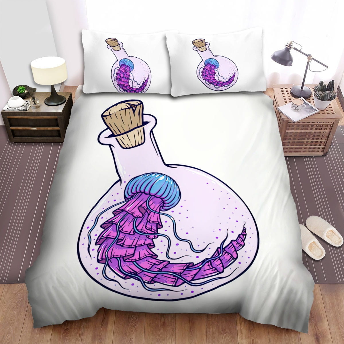 The Jellyfish In The Jar Bedding Sets Duvet Cover Flatsheet Pillowcases Perfect Gift For Fans