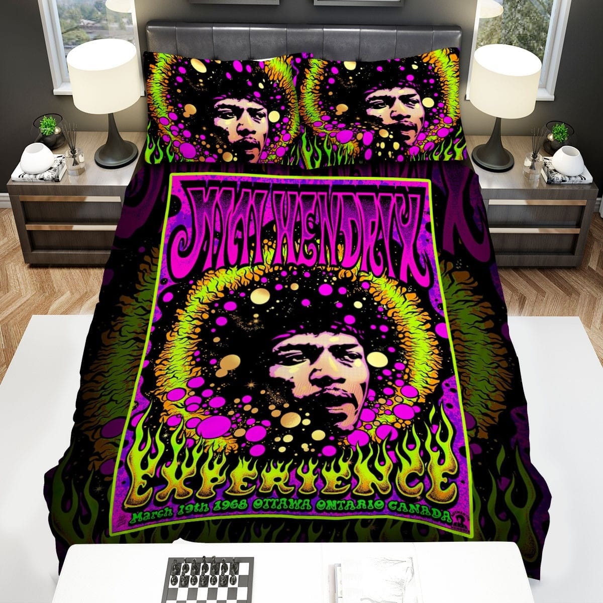 The Jimi Hendrix Experience Bedding Sets Duvet Cover Flatsheet Gift For Christmas Thanksgiving Halloween