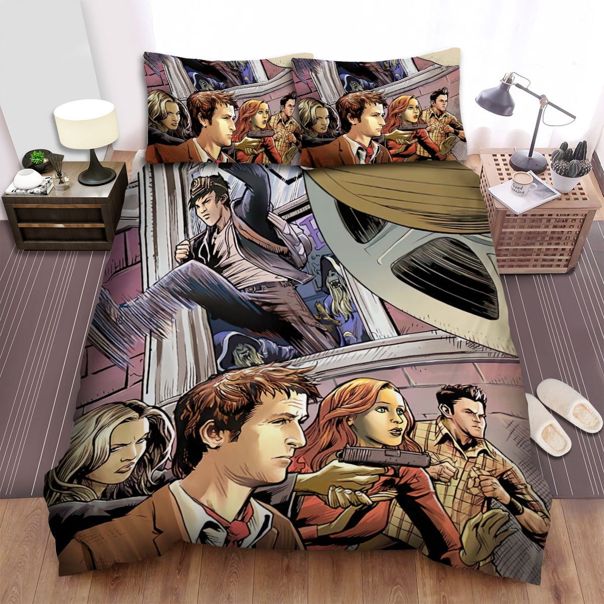 The Librarians Movie Art 2 Bedding Sets Duvet Cover Flatsheet Gift For Christmas Thanksgiving Halloween