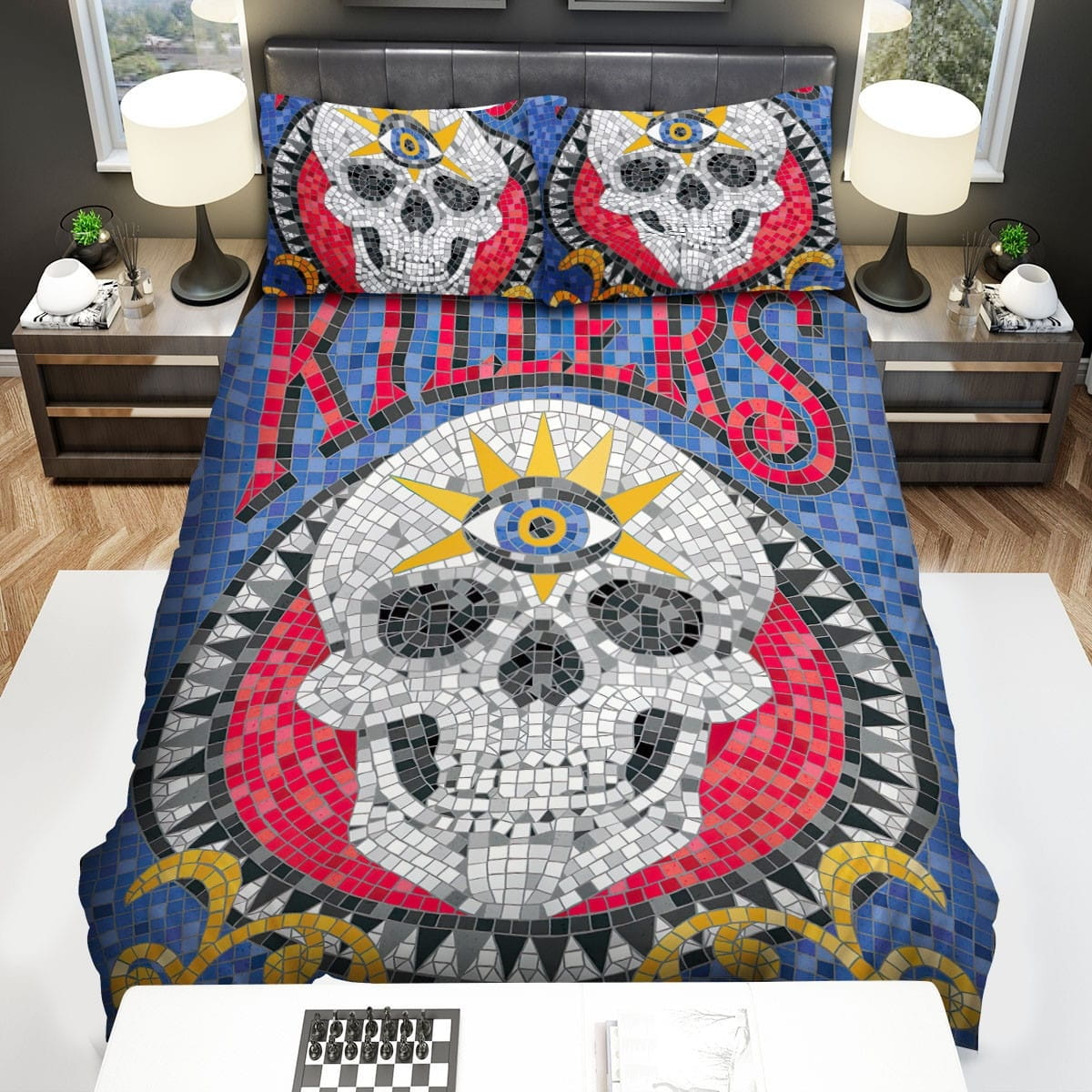 The Killers Skull Bedding Sets Duvet Cover Flatsheet Gift For Wife Husband Besties