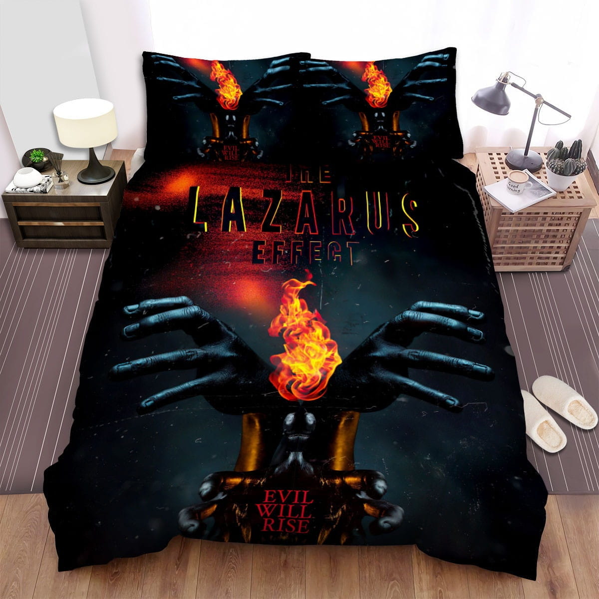 The Lazarus Effect Hands Bedding Sets Duvet Cover Flatsheet Gift For Christmas Thanksgiving Halloween