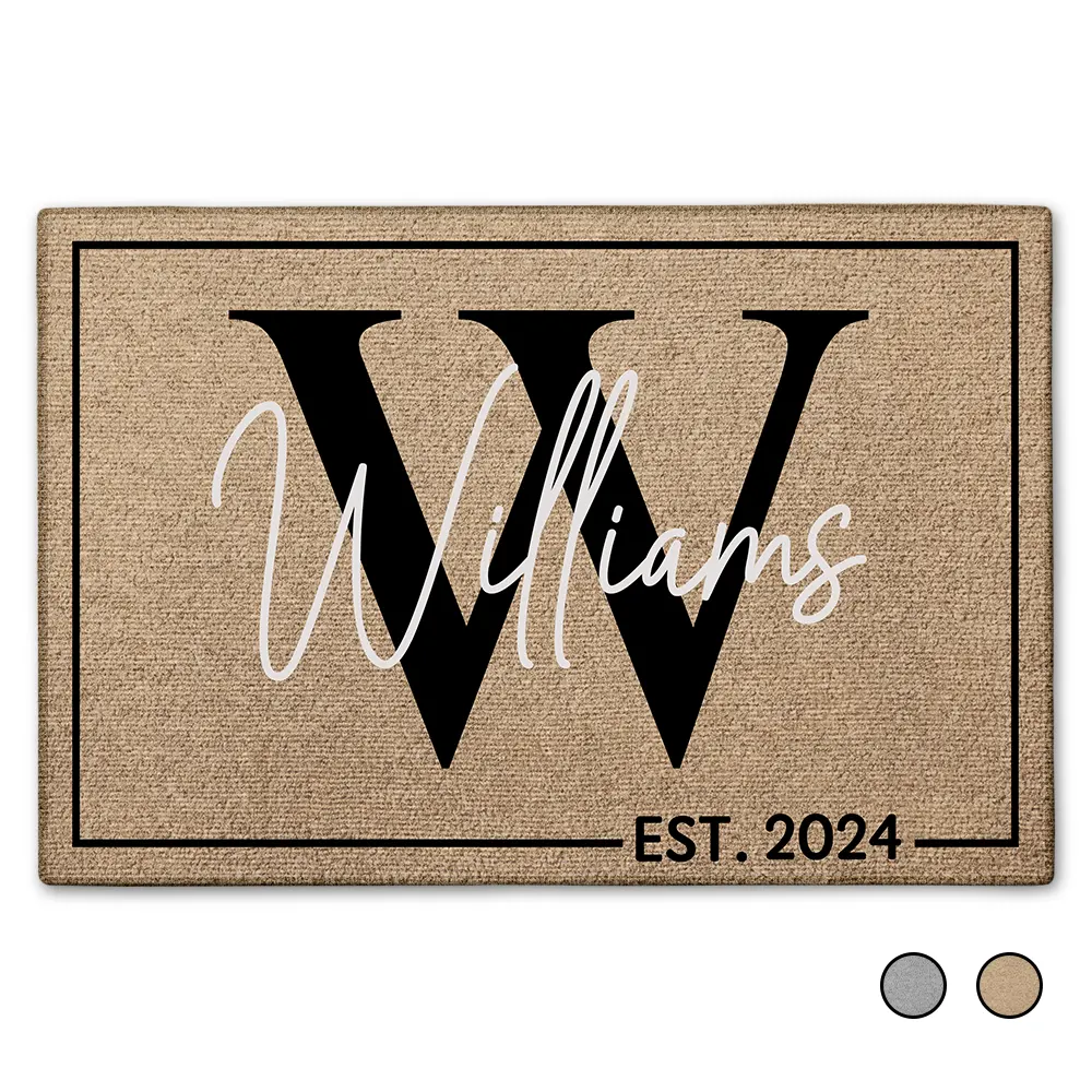 Monogram Family Name Doormat