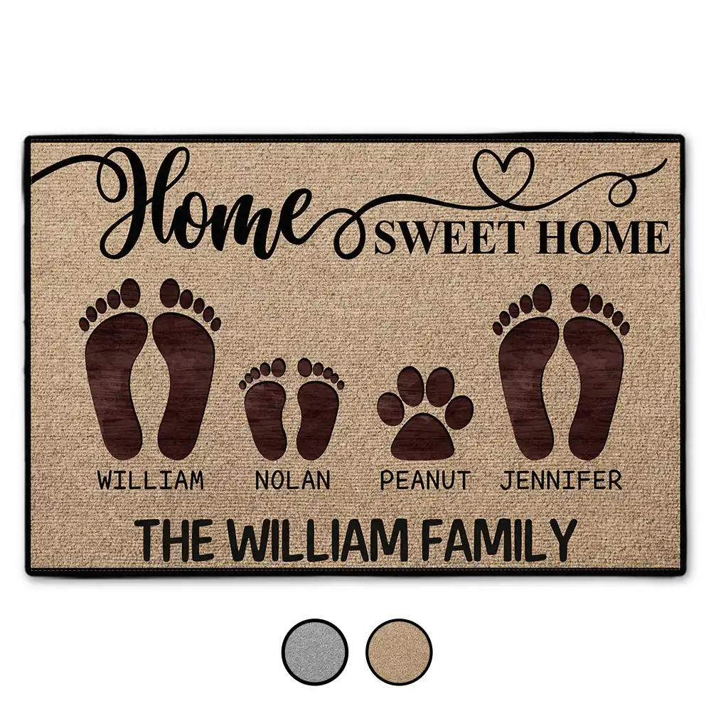 Home Sweet Home Family Dog Cat Doormat
