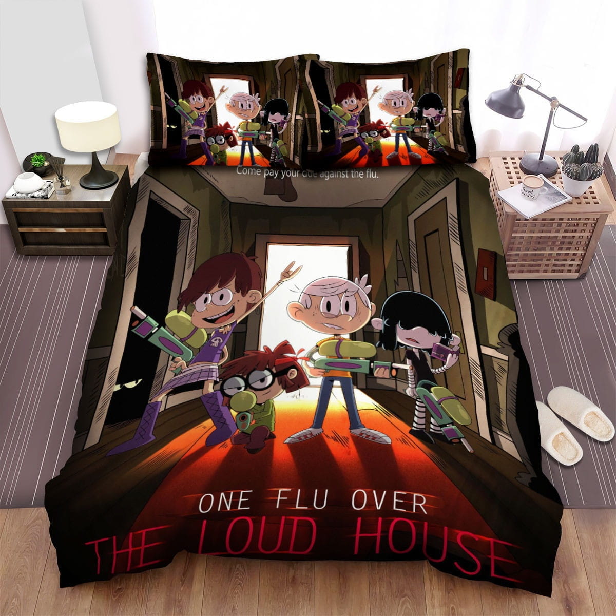 The Loud House One Flu Over Bedding Set Duvet Cover Gift For Christmas Birthday Thanksgiving