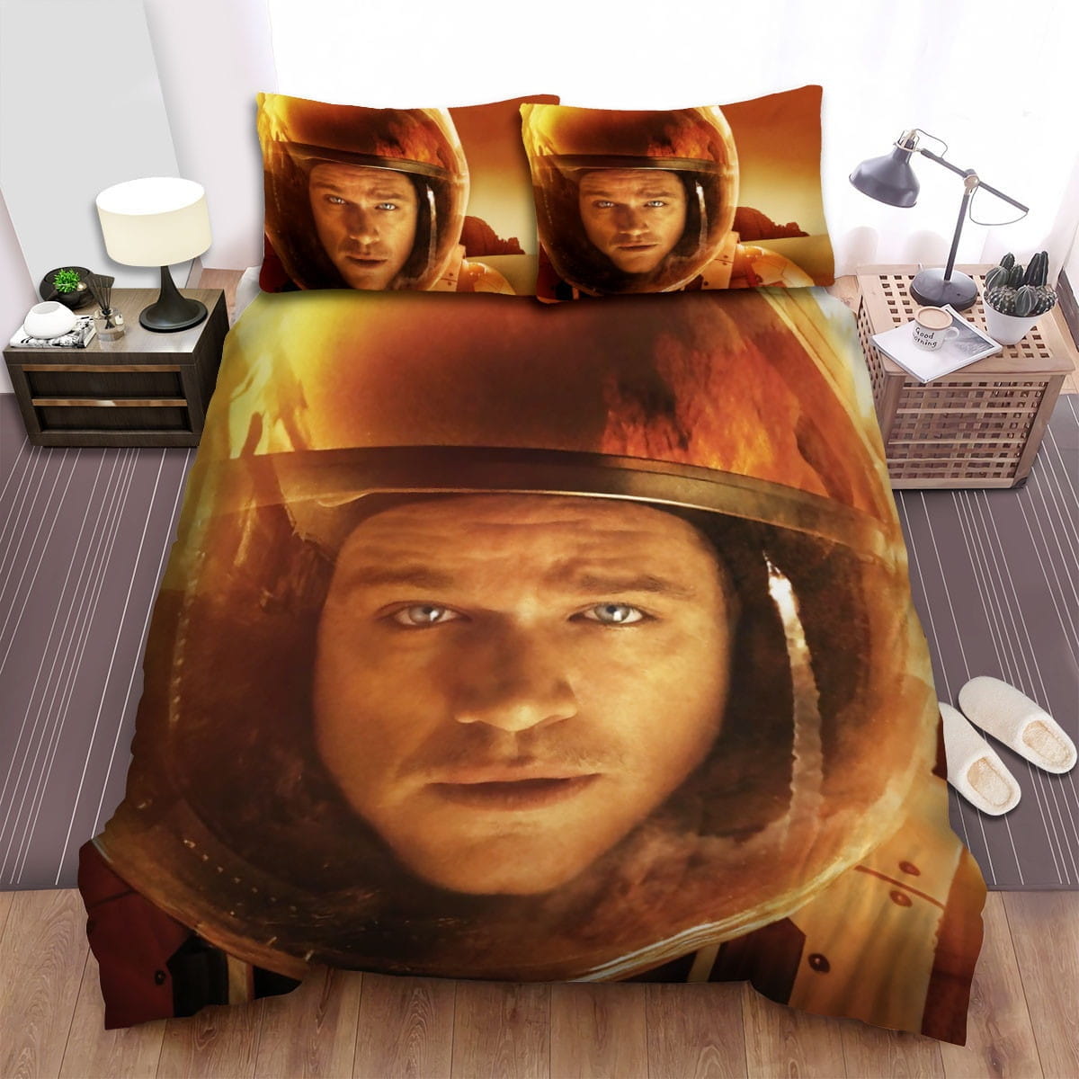 The Martian Broken Car Decorative Bedding Sets with Duvet Cover Flatsheet Pillowcases