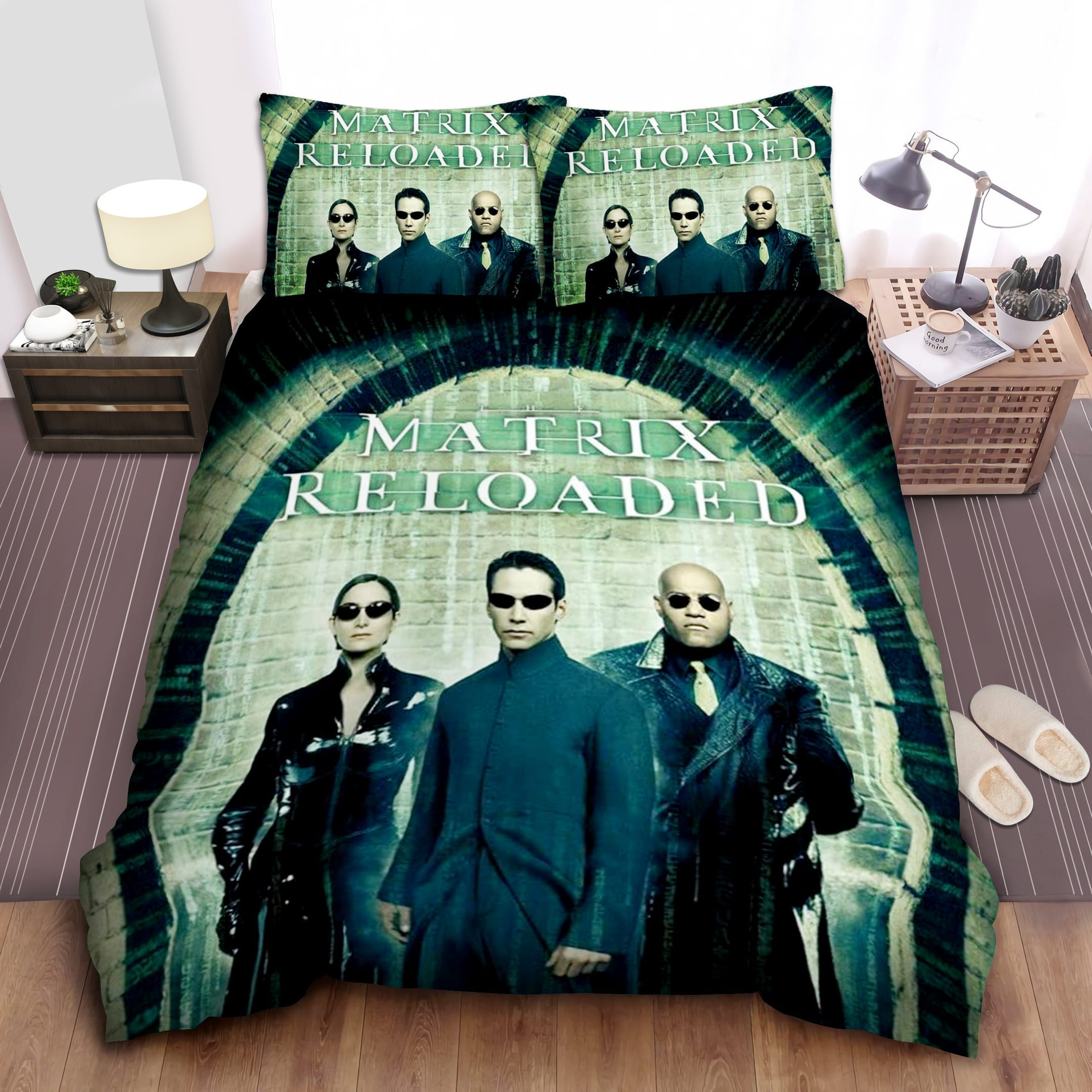 The Matrix Reloaded Cast Bedding Sets Duvet Cover Flatsheet Gift For Wife Husband Besties