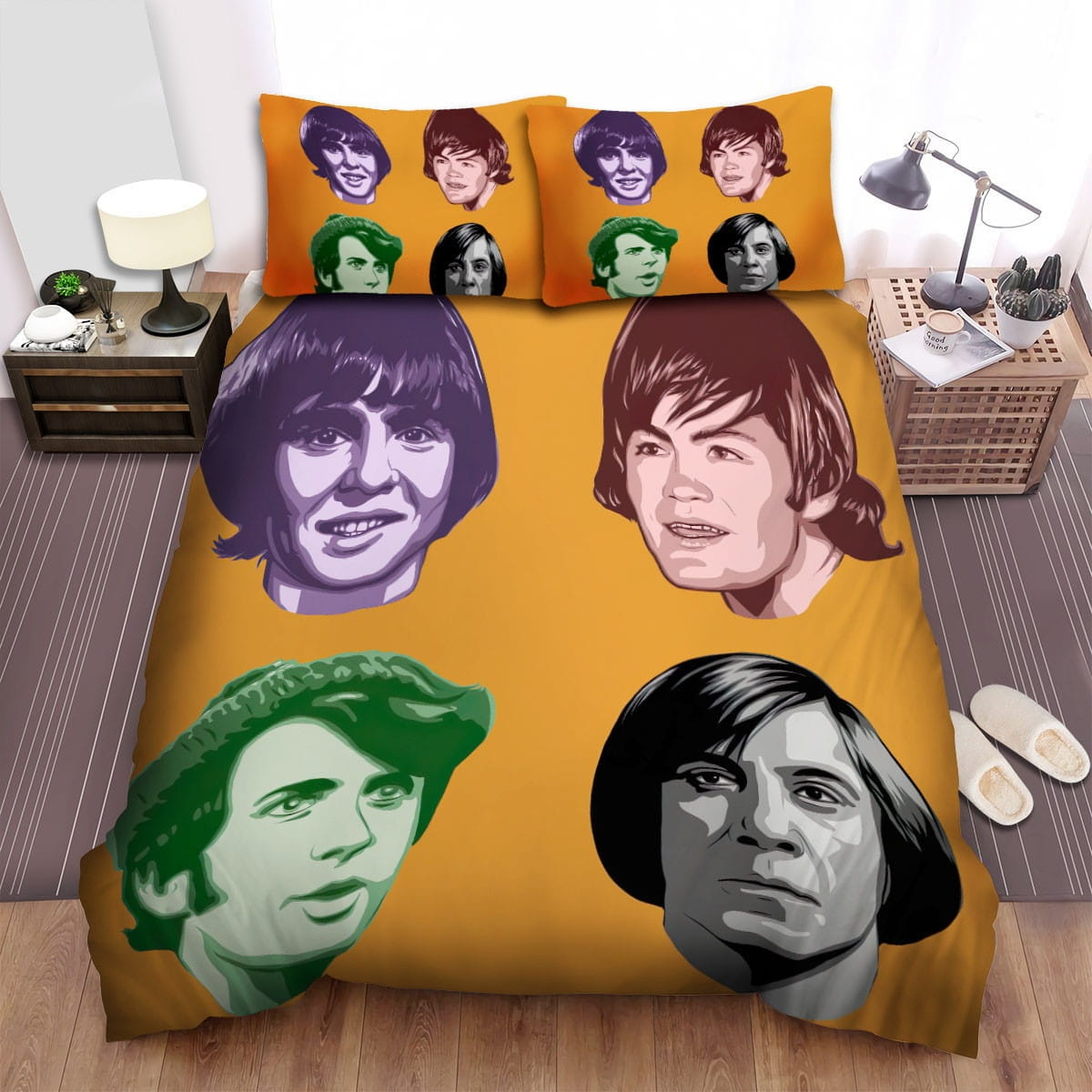 The Monkees Art Portrait Bedding Sets Duvet Cover Flatsheet Pillowcases For Every Bedroom