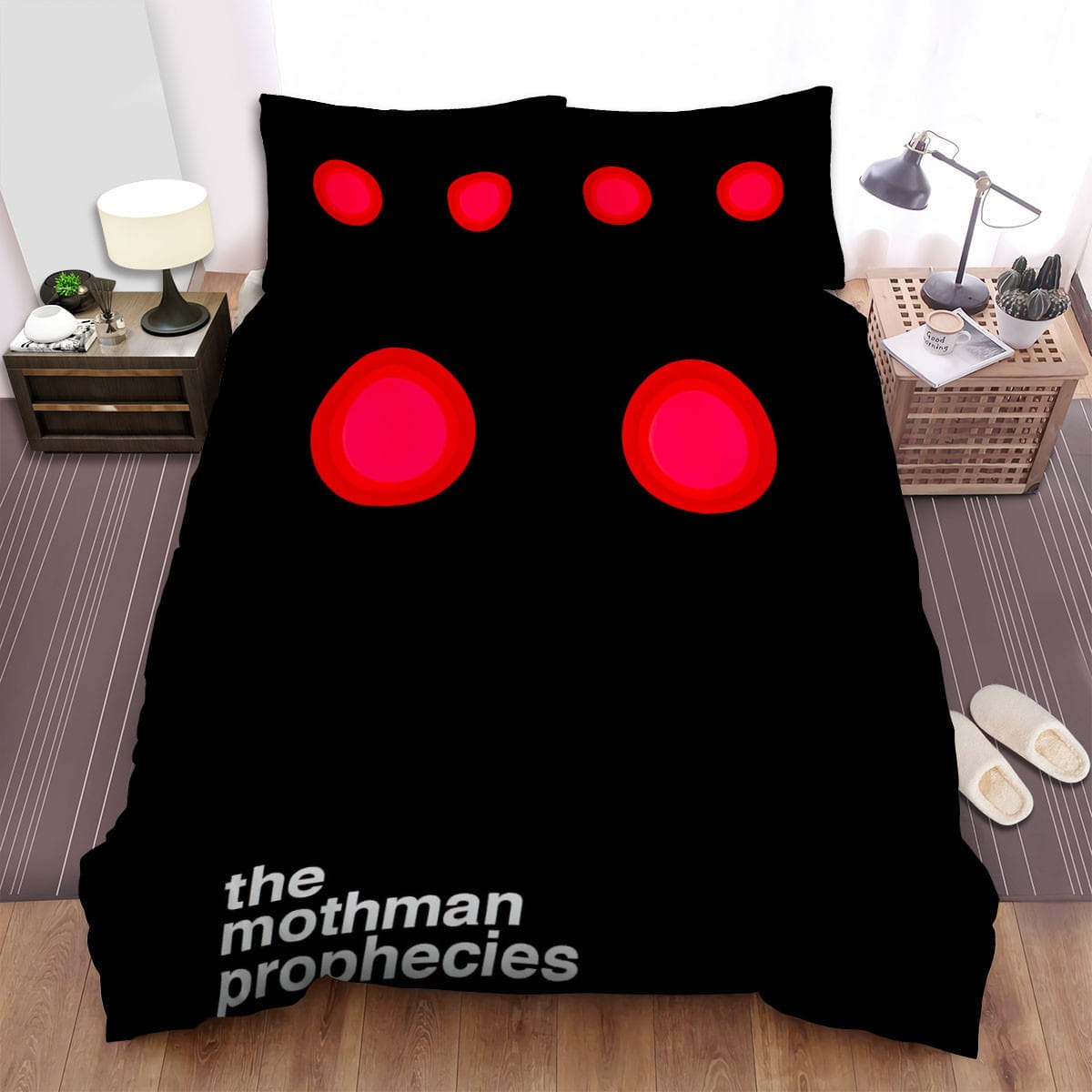 The Mothman Prophecies Red Bedding Sets Duvet Cover Flatsheet Gift For Wife Husband Besties