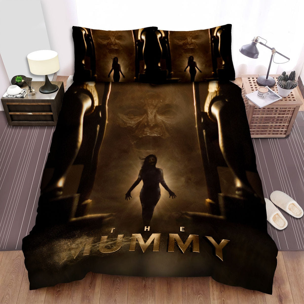The Mummy Movie Poster 2 Bedding Sets Duvet Cover Flatsheet Pillowcases Perfect Gift For Fans