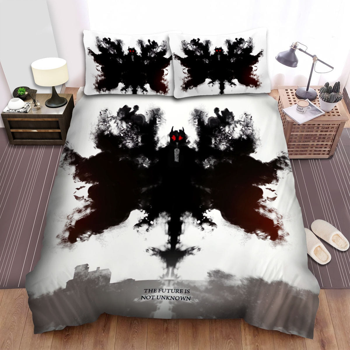 The Mothman Prophecies Dark Bedding Sets Duvet Cover Flatsheet Pillowcases Perfect Gift For Fans