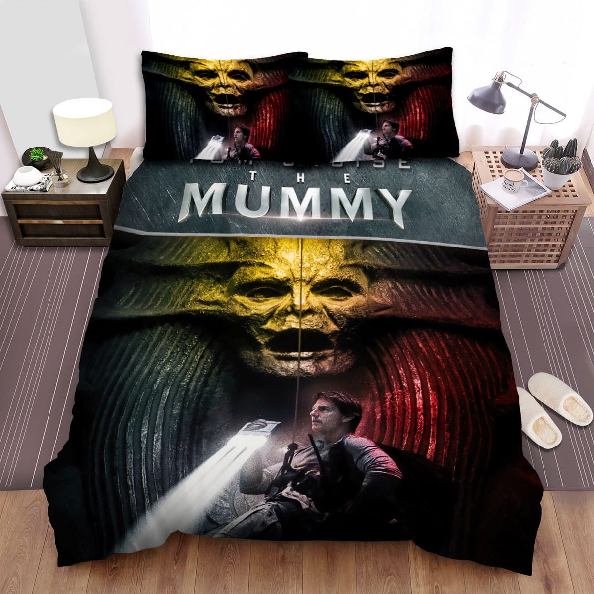 The Mummy Tom Cruise Scene Decorative Bedding Sets with Duvet Cover Flatsheet Pillowcases