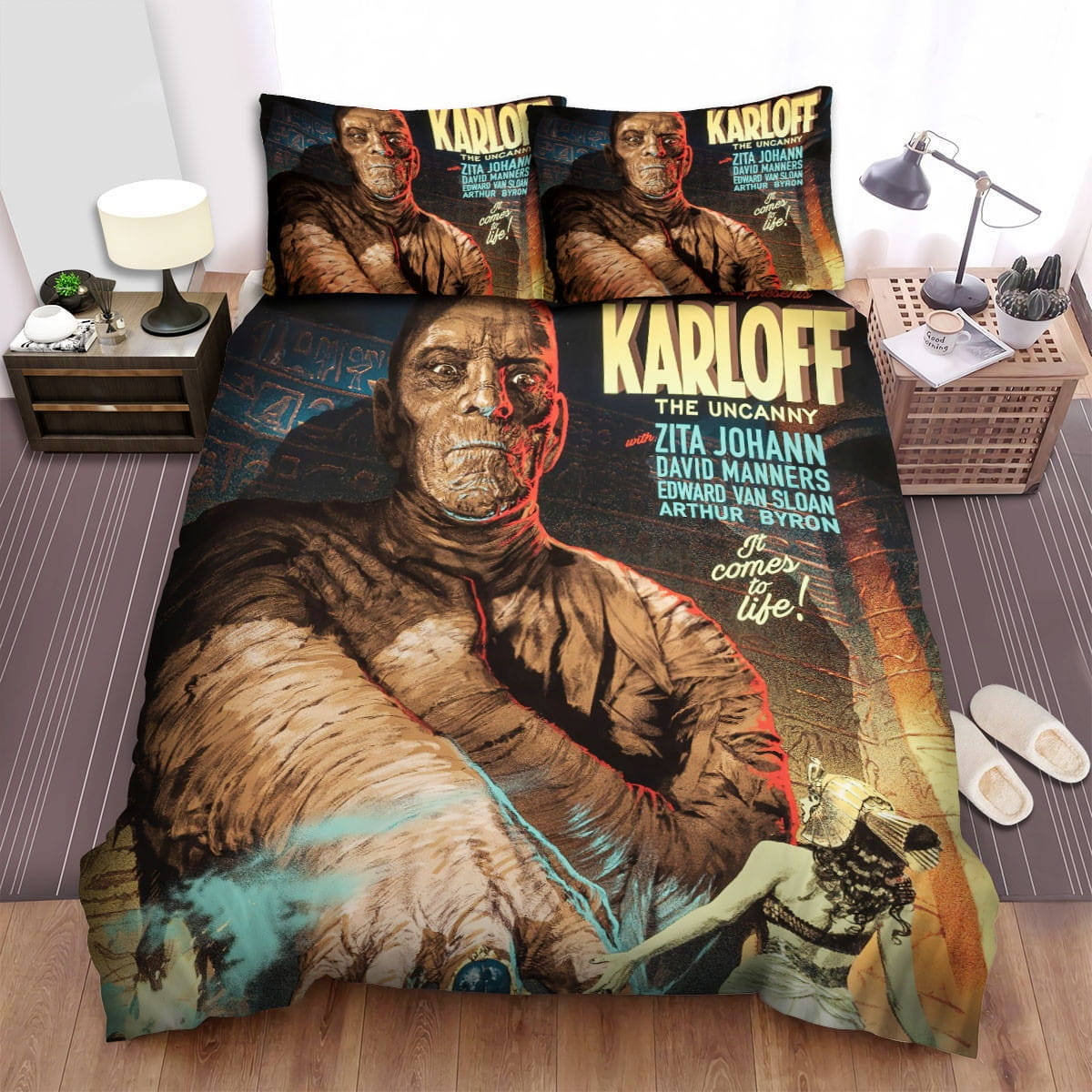 The Mummy 1932 Poster Bedding Sets Duvet Cover Flatsheet Gift For Christmas Thanksgiving Halloween