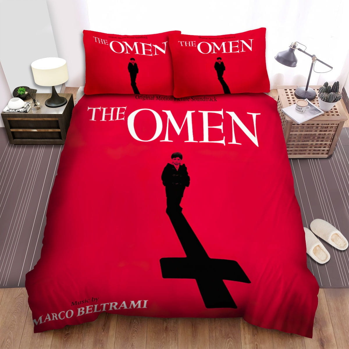 The Omen Movie Poster Bedding Sets Duvet Cover Flatsheet Pillowcases Perfect Gift For Fans