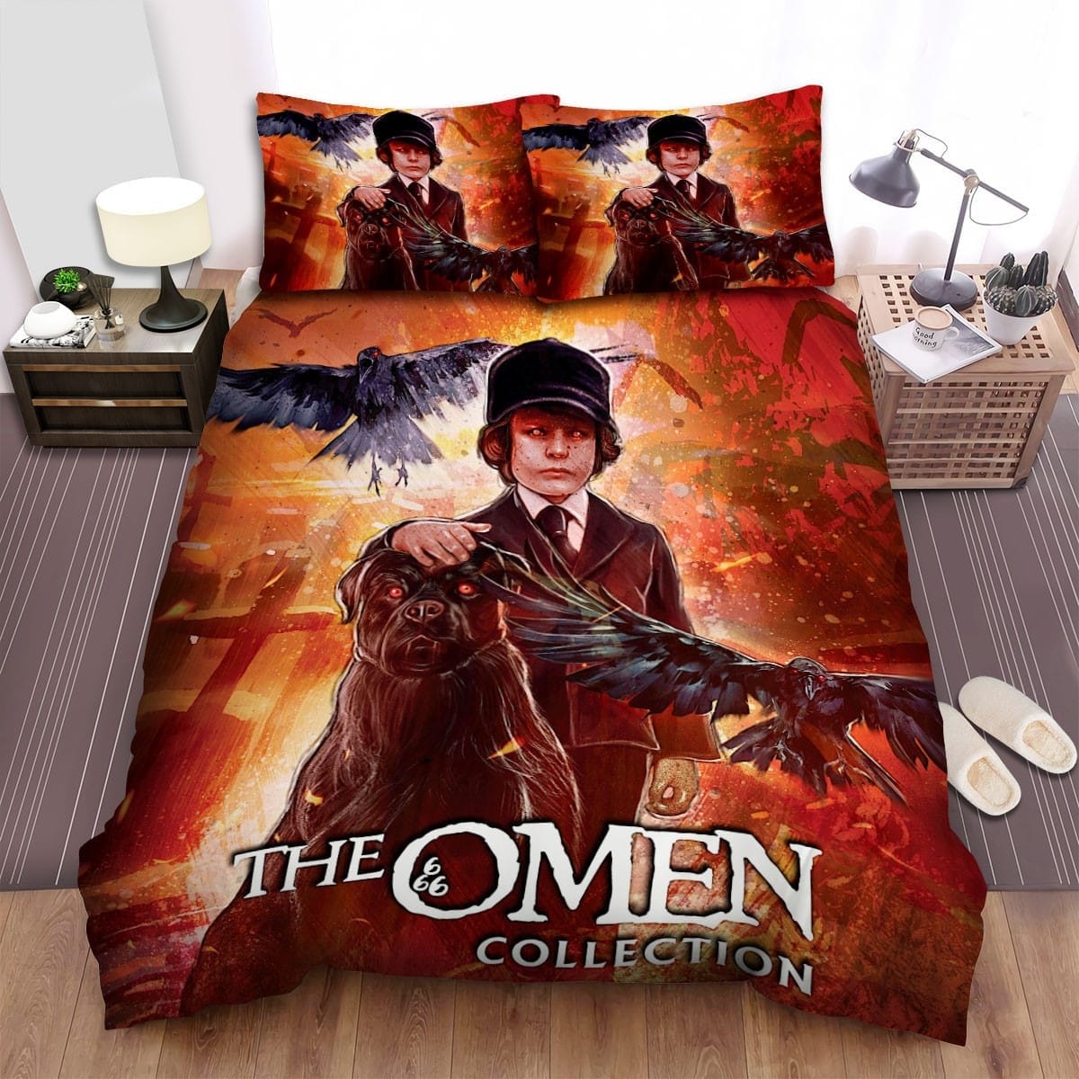 The Omen Movie Art Bedding Sets Duvet Cover Flatsheet Gift For Christmas Thanksgiving Halloween