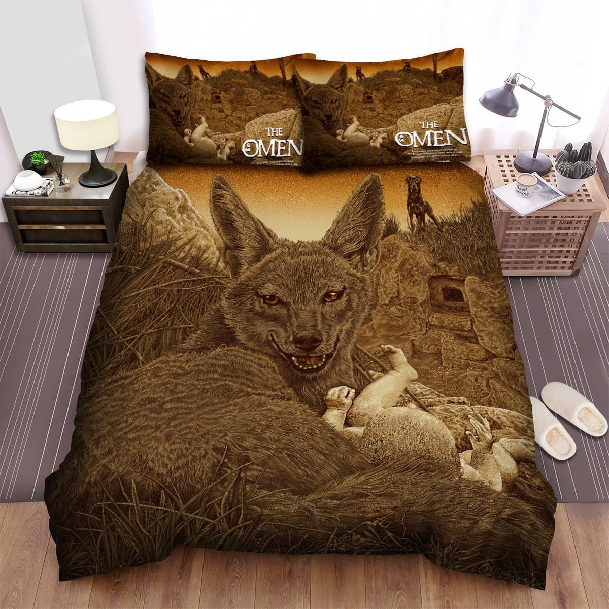 The Omen Movie Art Bedding Sets Duvet Cover Flatsheet Pillowcases Perfect Gift For Fans