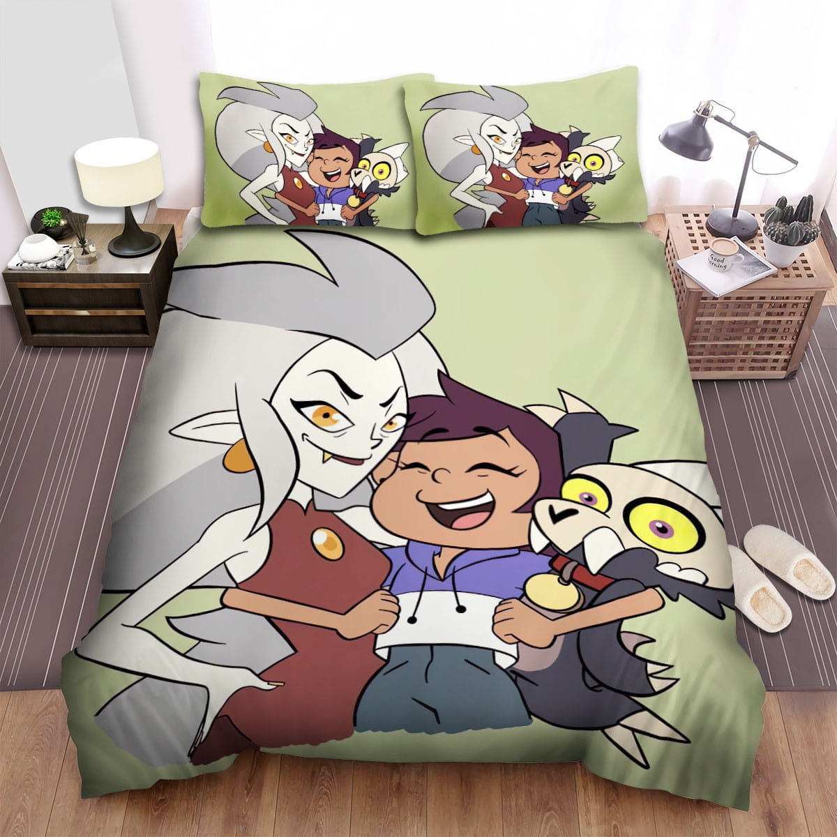 The Owl House Group Posing Bedding Sets Duvet Cover Flatsheet Pillowcases Perfect Gift For Fans
