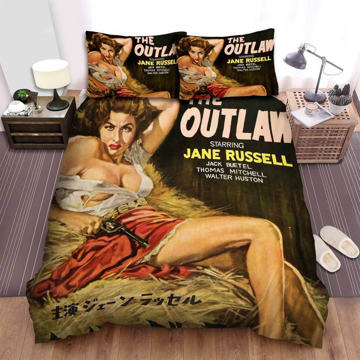 The Outlaw Poster Decorative Bedding Sets with Duvet Cover Flatsheet Pillowcases