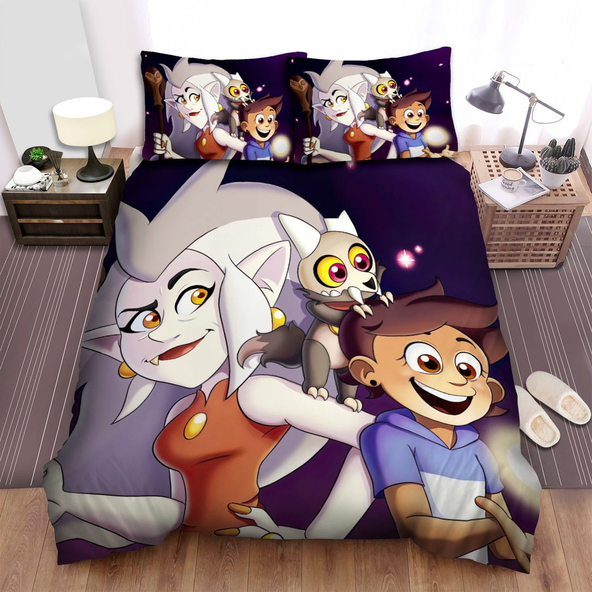 The Owl House Happy Time Bedding Sets Duvet Cover Flatsheet Pillowcases For Every Bedroom