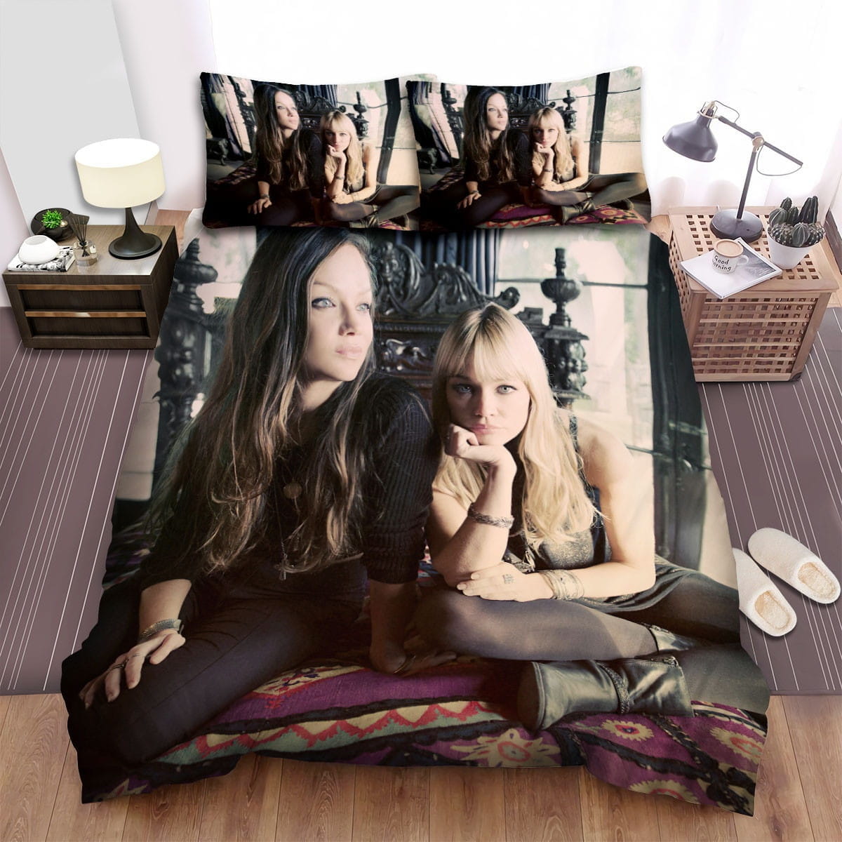 The Pierces Music Photo Bedding Sets Duvet Cover Flatsheet Gift For Christmas Thanksgiving Halloween