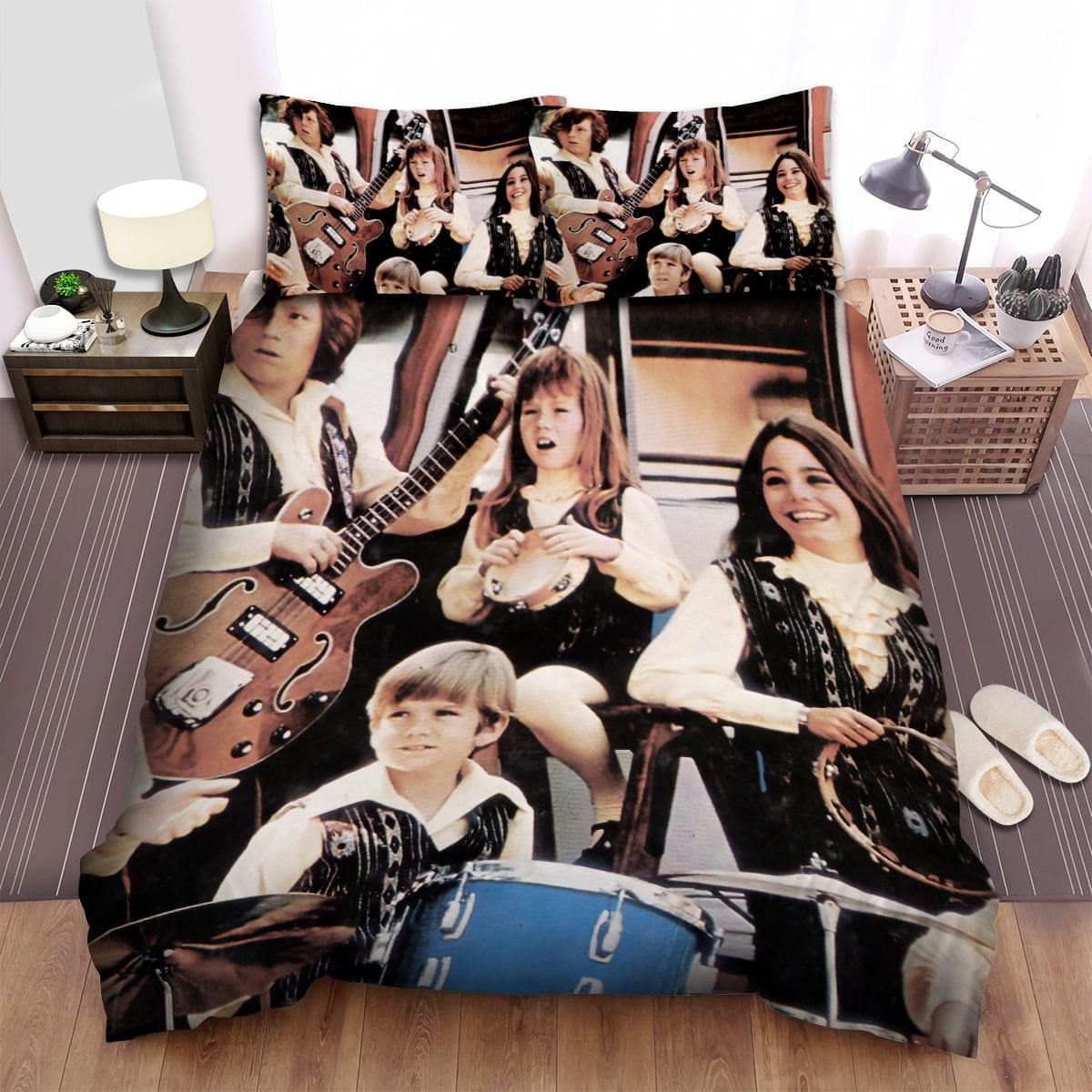 The Partridge Family Guitar Bedding Sets Duvet Cover Flatsheet Gift For Christmas Thanksgiving Halloween