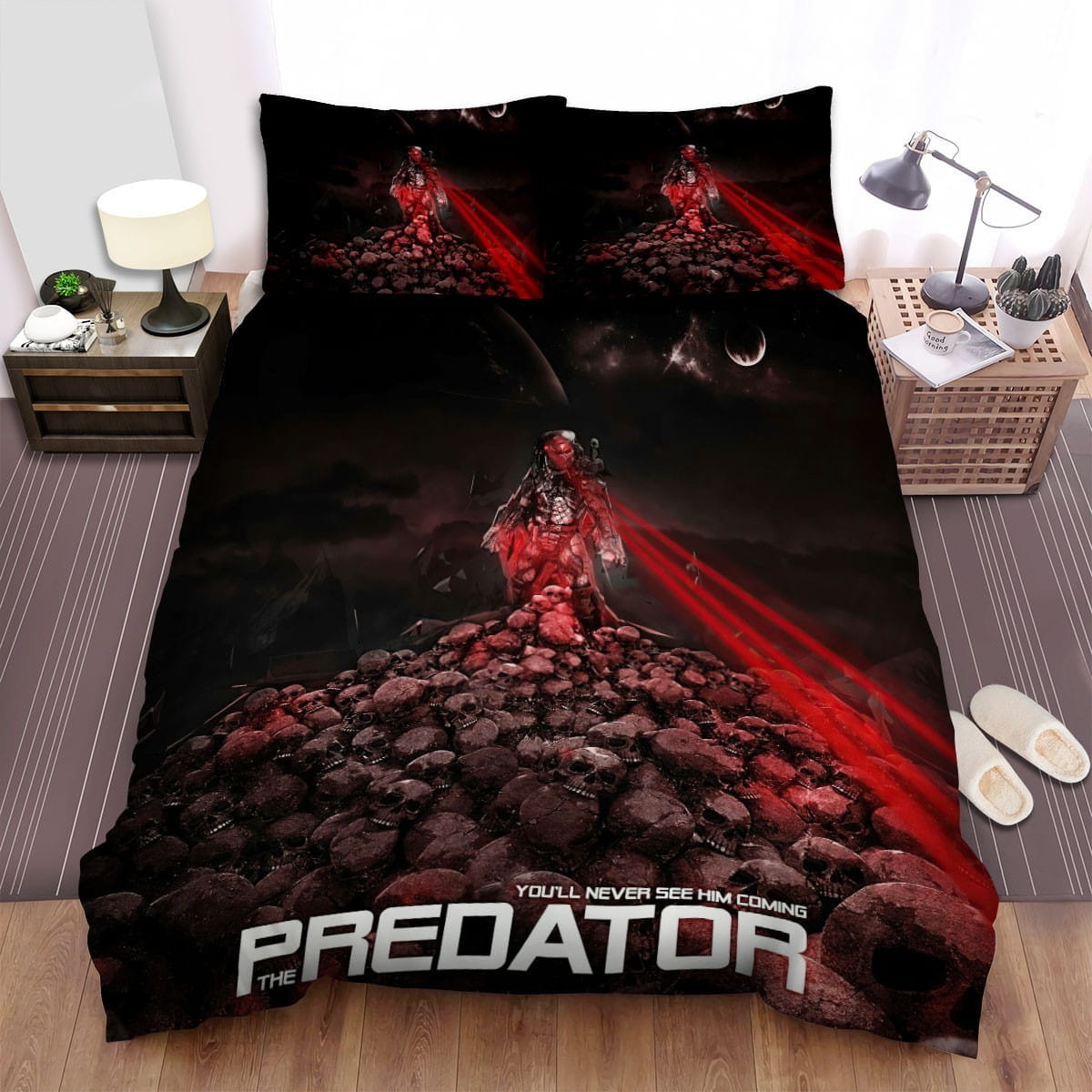 The Predator Movie Poster 2 Bedding Sets Duvet Cover Flatsheet Gift For Christmas Thanksgiving Halloween