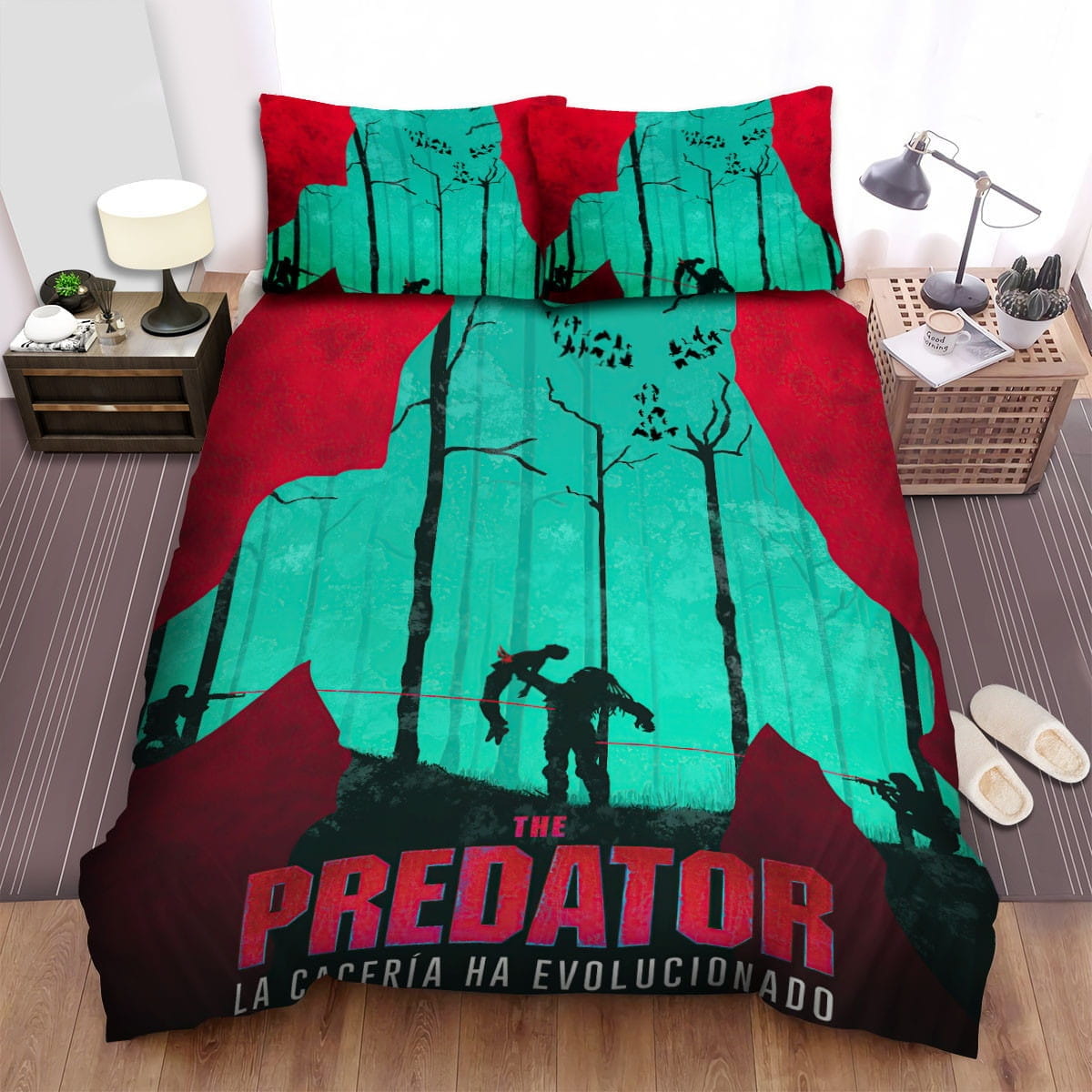 The Predator Poster Fan Art Decorative Bedding Sets with Duvet Cover Flatsheet Pillowcases