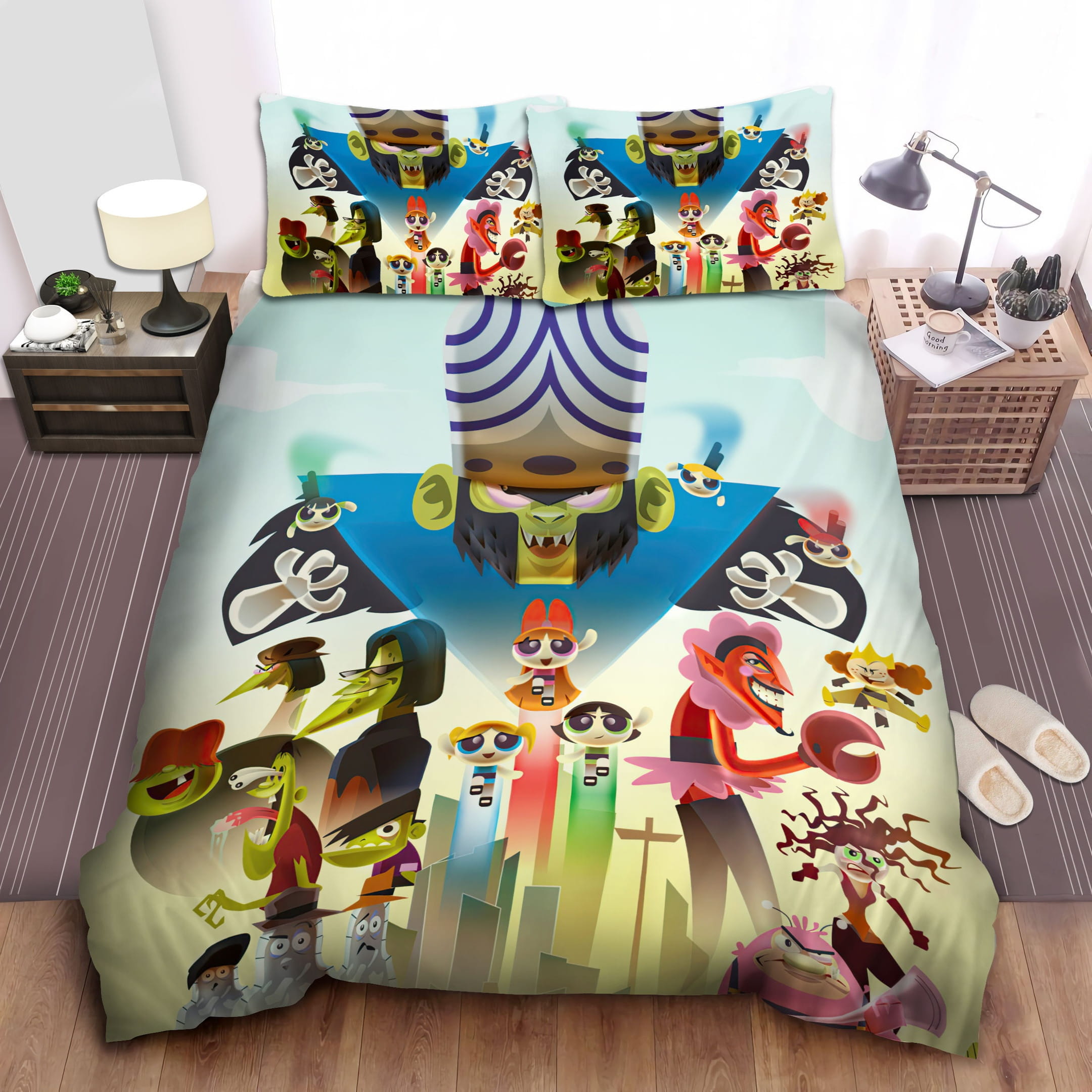 The Powerpuff Girls Poster Bedding Sets Duvet Cover Flatsheet Gift For Wife Husband Besties
