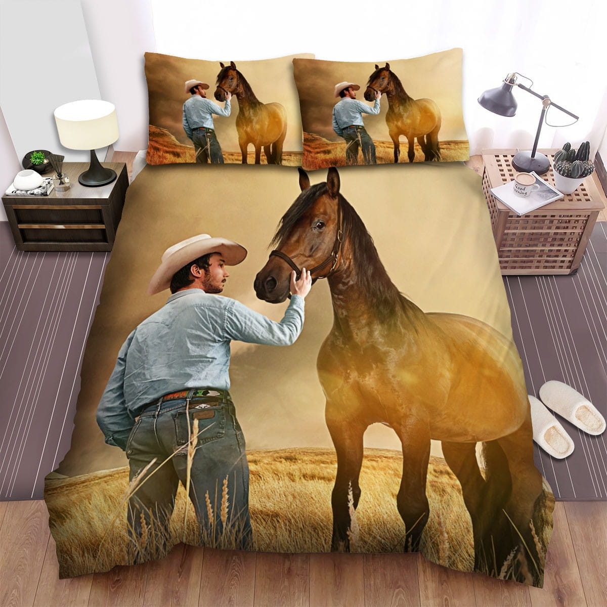 The Rider 2017 On A Plain Bedding Set Duvet Cover Gift For Christmas Birthday Thanksgiving