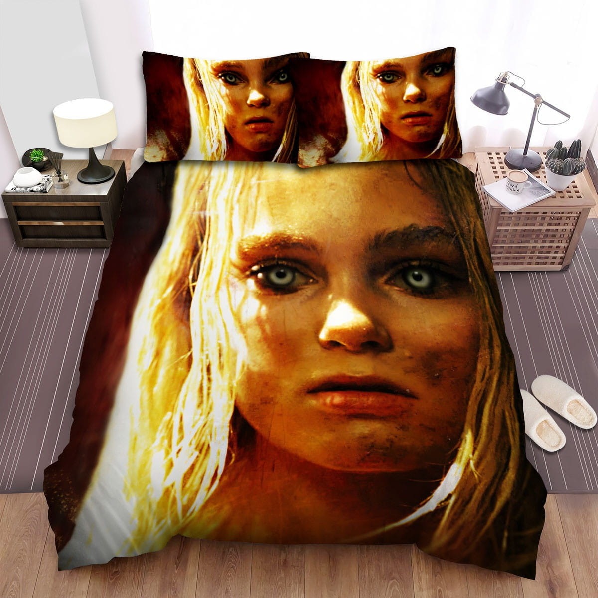 The Reaping Girl Decorative Bedding Sets with Duvet Cover Flatsheet Pillowcases