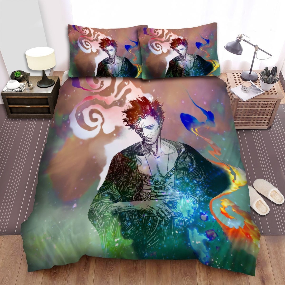 The Sandman Color Art Bedding Sets Duvet Cover Flatsheet Gift For Wife Husband Besties