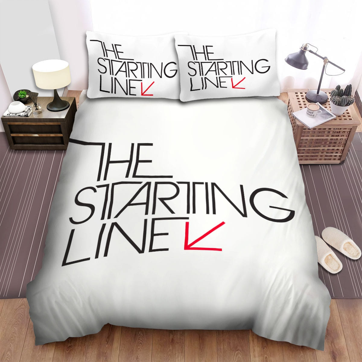 The Starting Line Logo Bedding Set Duvet Cover Gift For Christmas Birthday Thanksgiving