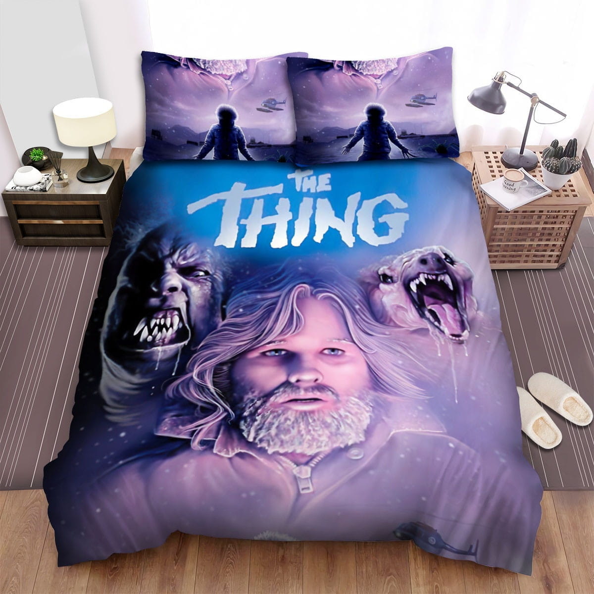 The Thing Movie Poster 5 Bedding Sets Duvet Cover Flatsheet Gift For Christmas Thanksgiving Halloween