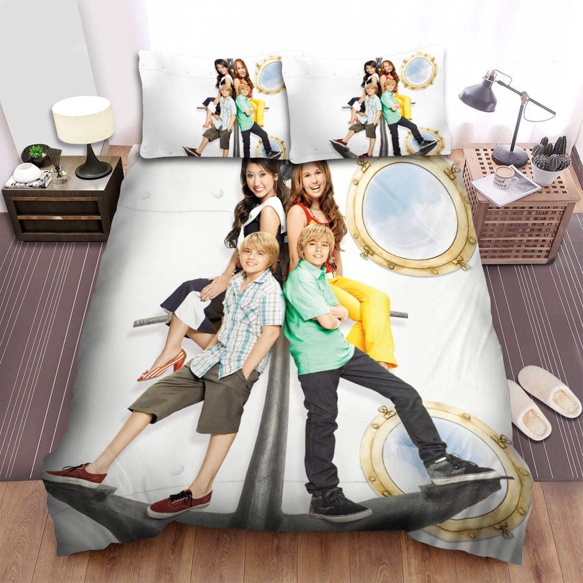 The Suite Life On Deck Decorative Bedding Sets with Duvet Cover Flatsheet Pillowcases