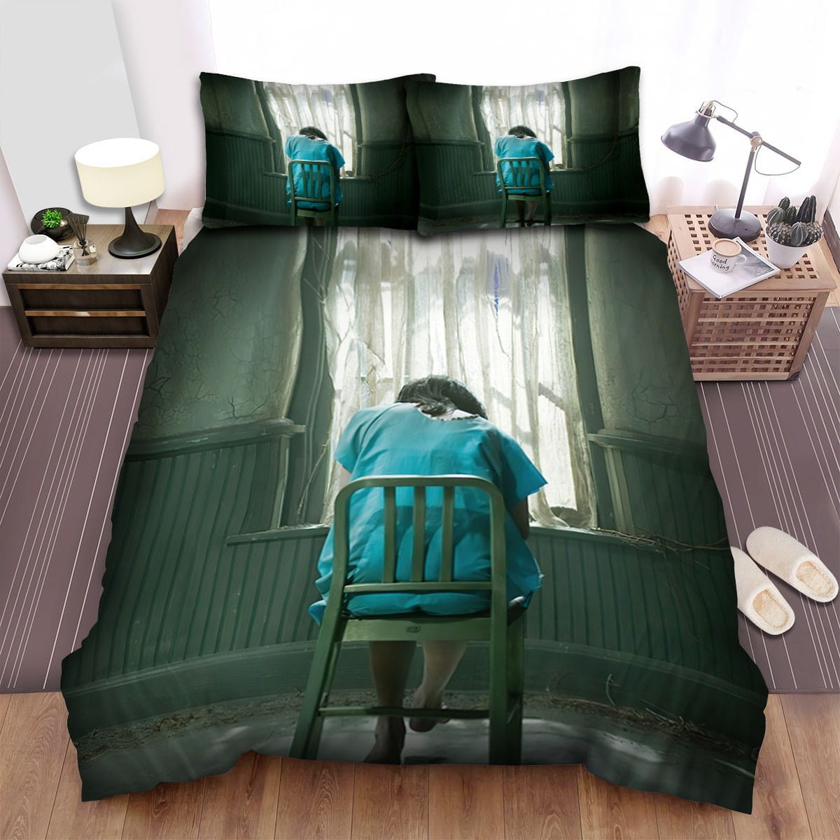 The Unborn Chair Bedding Sets Duvet Cover Flatsheet Gift For Wife Husband Besties