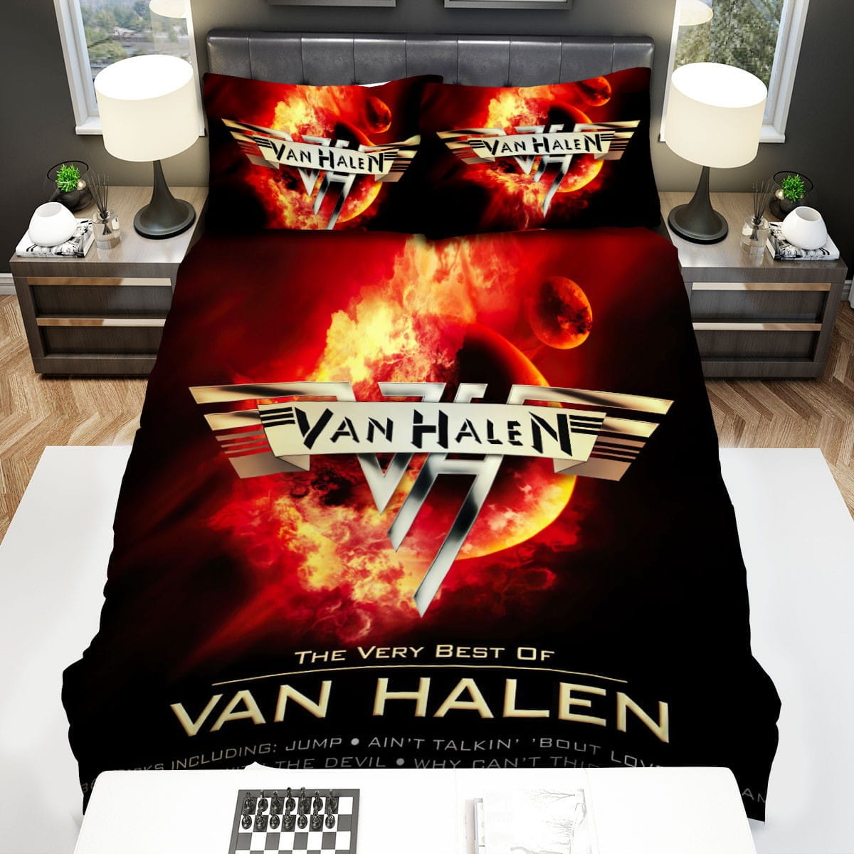 The Very Best Of Van Halen Bedding Sets Duvet Cover Flatsheet Gift For Wife Husband Besties