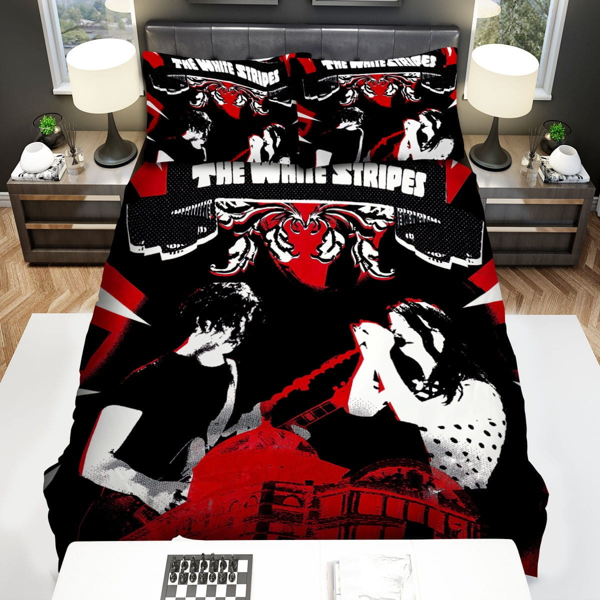 The White Stripes Bedding Sets Duvet Cover Flatsheet Pillowcase