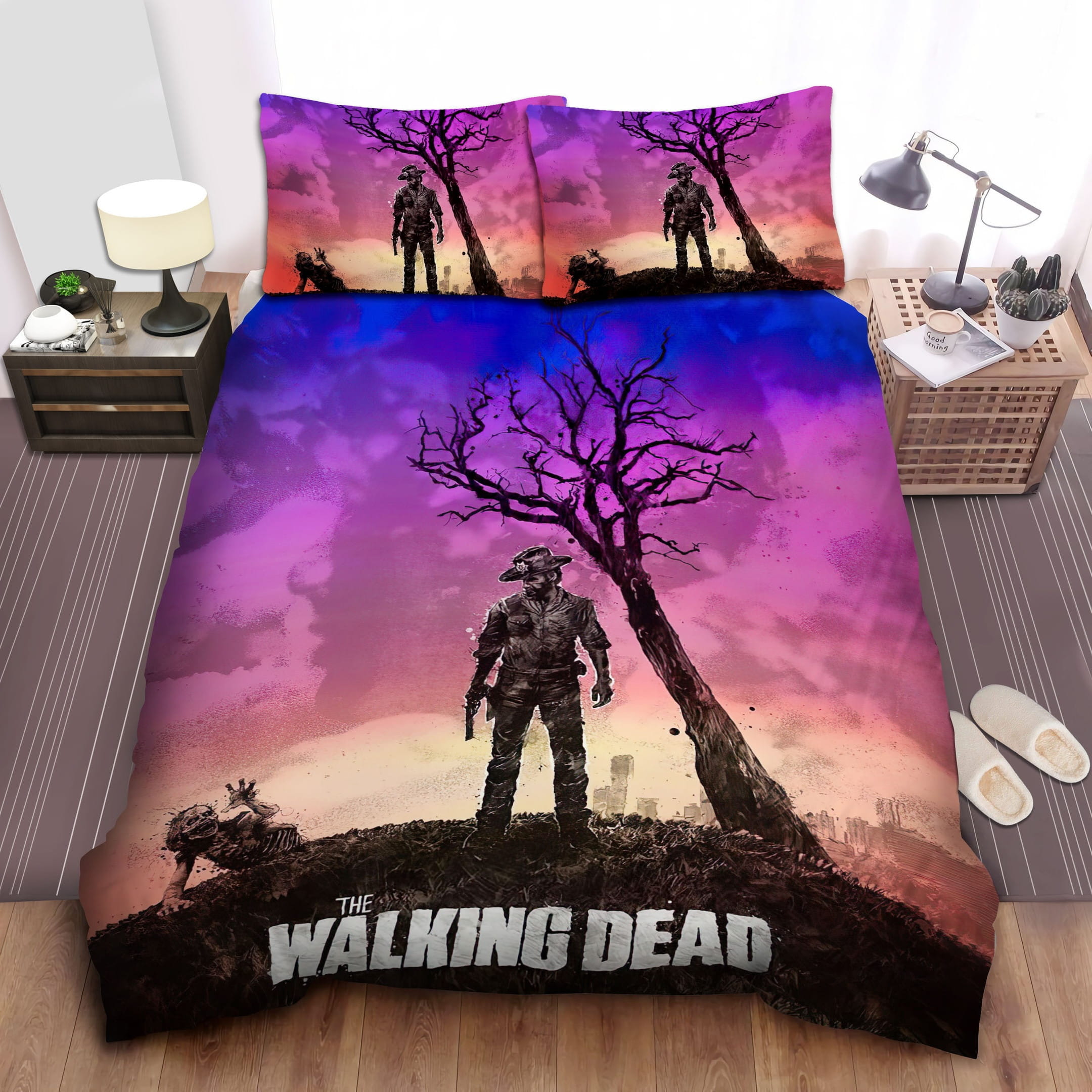 The Walking Dead Zombie Bedding Sets Duvet Cover Flatsheet Pillowcases For Every Bedroom