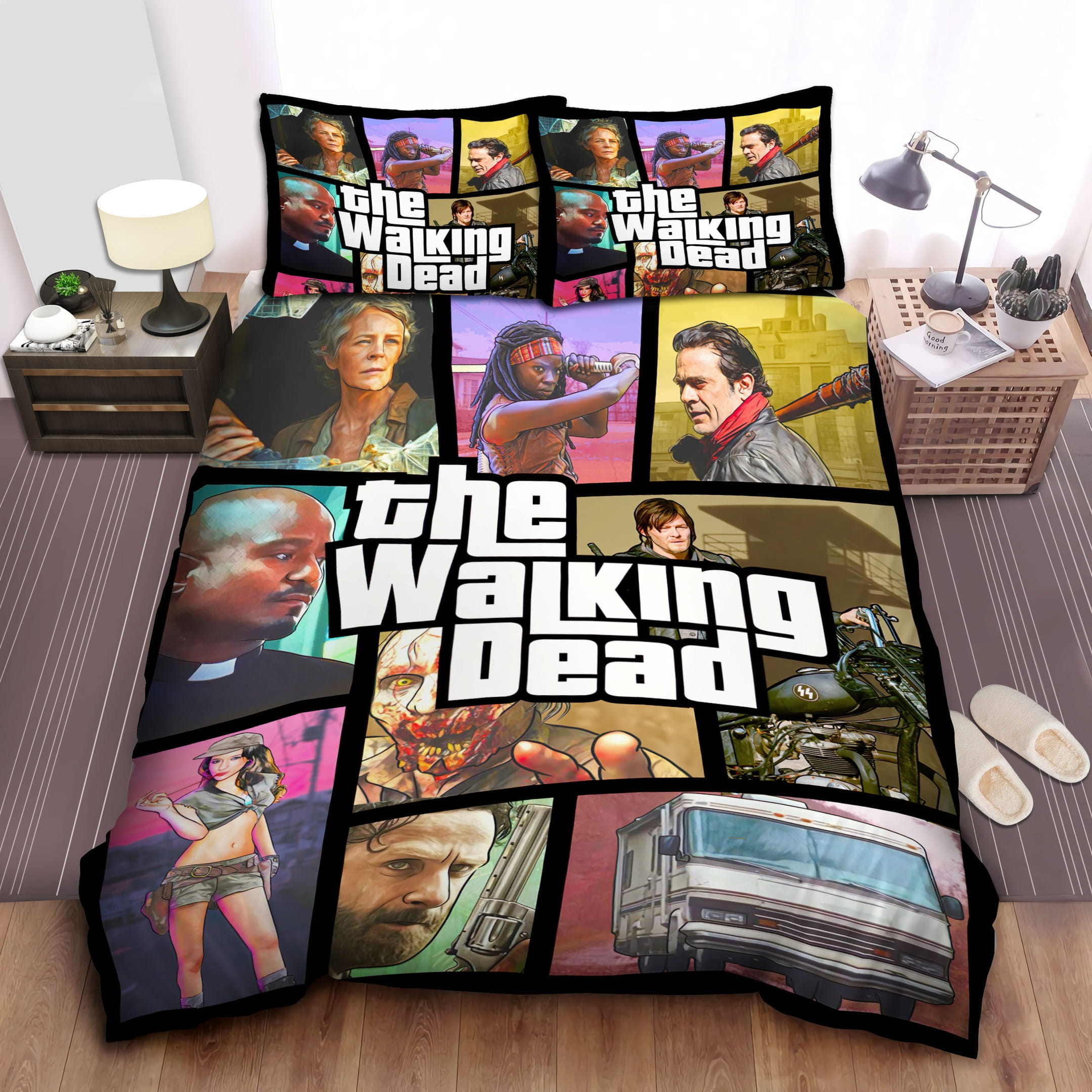 The Walking Dead Bedding Sets Duvet Cover Flatsheet Pillowcases Perfect Gift For Fans