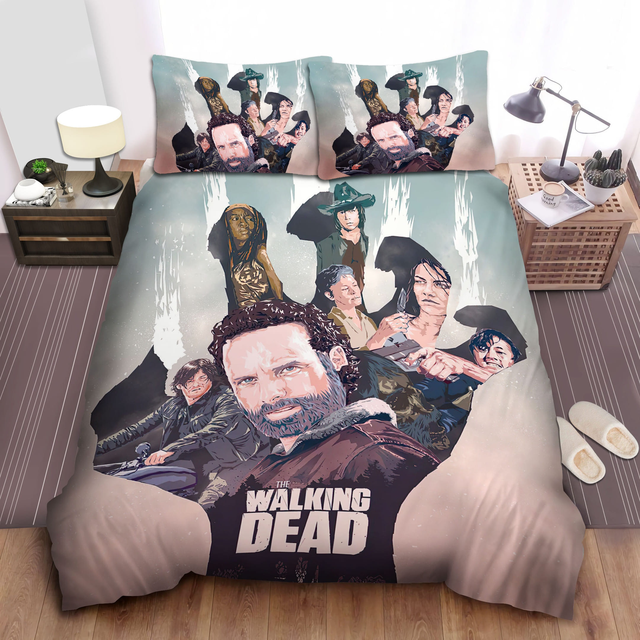The Walking Dead Hand Bedding Sets Duvet Cover Flatsheet Gift For Wife Husband Besties