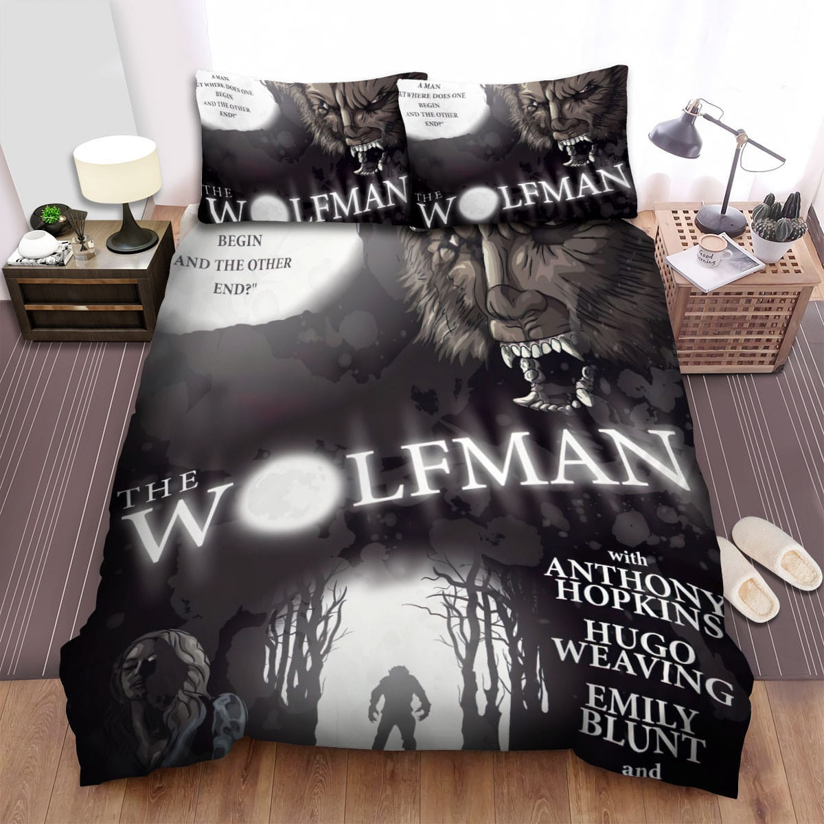 The Wolfman Shout Bedding Set Duvet Cover Gift For Christmas Birthday Thanksgiving