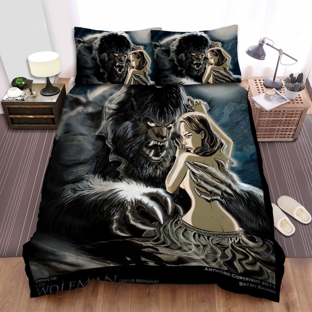 The Wolfman Arrest Decorative Bedding Sets with Duvet Cover Flatsheet Pillowcases