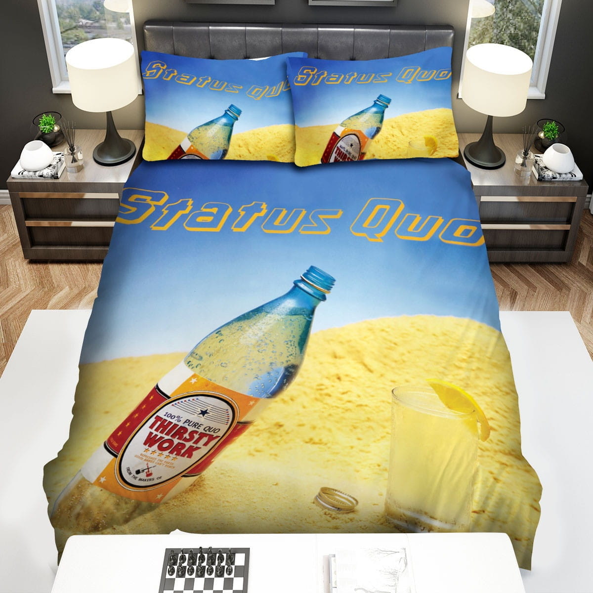 Thirsty Work Status Quo Bedding Sets Duvet Cover Flatsheet Pillowcases Perfect Gift For Fans