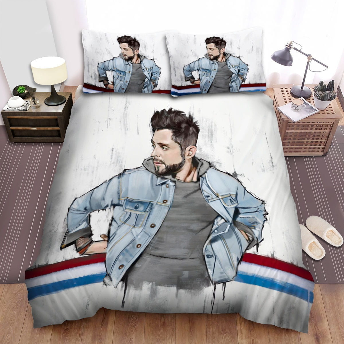 Thomas Rhett Bedding Sets Duvet Cover Flatsheet Gift For Christmas Thanksgiving Halloween