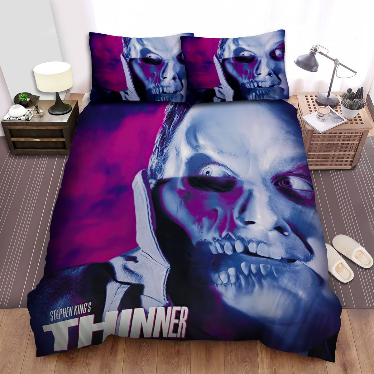 Thinner Movie Poster 1 Bedding Sets Duvet Cover Flatsheet Gift For Christmas Thanksgiving Halloween