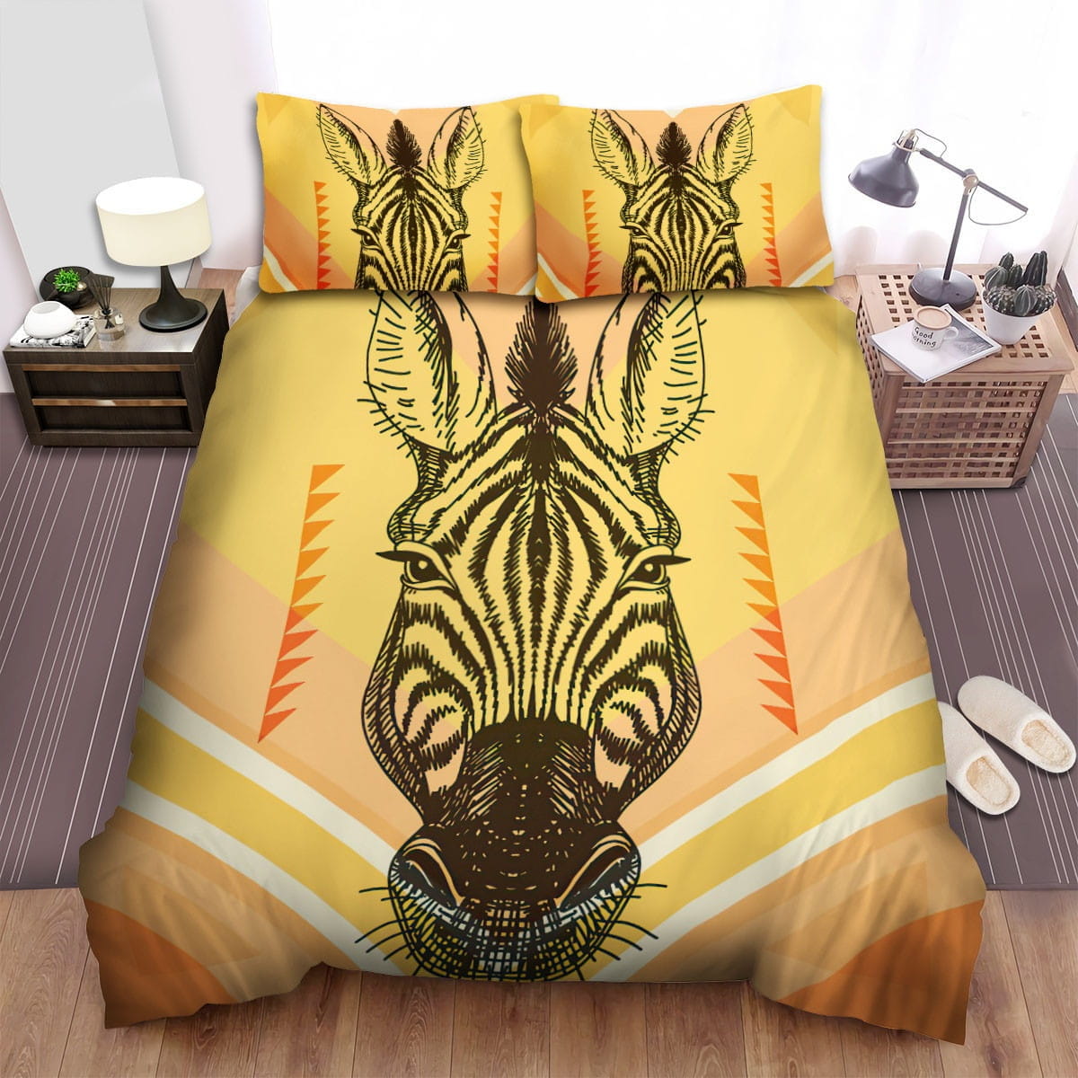 The Zebra In The Native Art Bedding Sets Duvet Cover Flatsheet Pillowcases For Every Bedroom