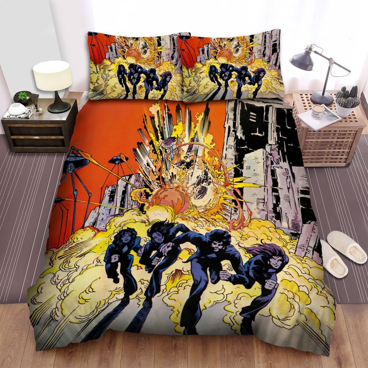 Thin Lizzy Band Art Picture Bedding Sets Duvet Cover Flatsheet Gift For Christmas Thanksgiving Halloween