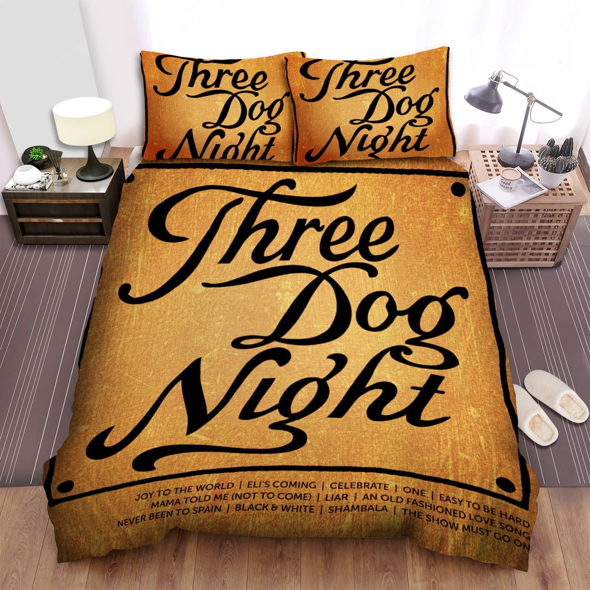 Three Dog Night Album Cover Bedding Sets Duvet Cover Flatsheet Gift For Wife Husband Besties