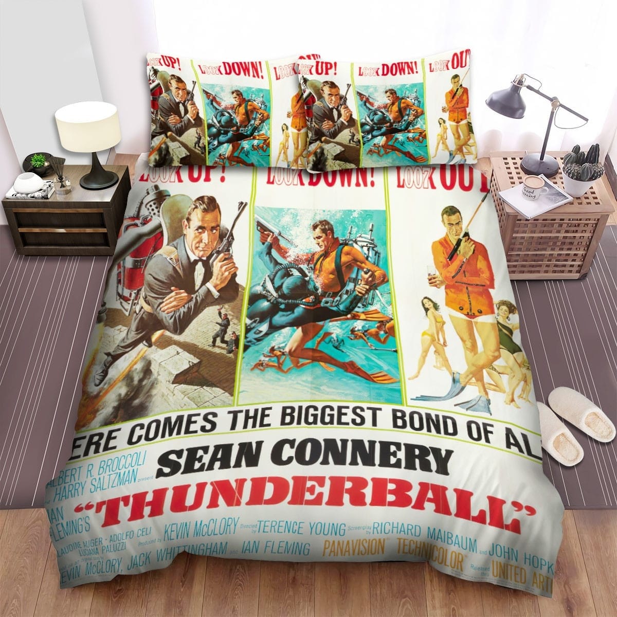 Thunderball Movie Poster 3 Bedding Sets Duvet Cover Flatsheet Pillowcase