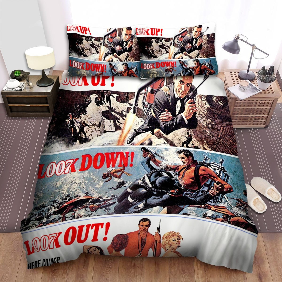 Thunderball Movie Poster 1 Bedding Set Duvet Cover Gift For Christmas Birthday Thanksgiving